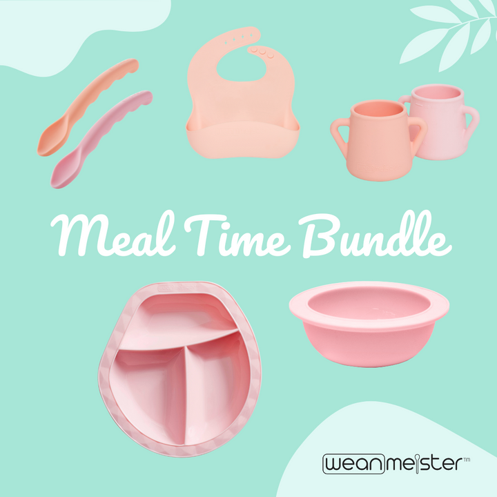 Meal Time Bundle - Peach + Pink